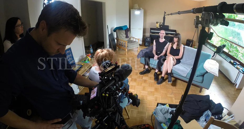 Documentary filming in Berlin, Germany