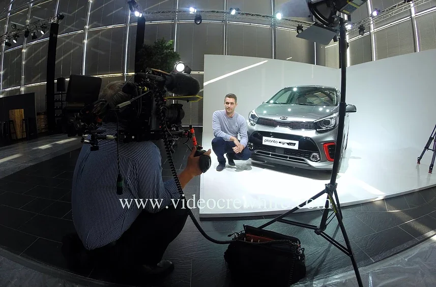 Filming at KIA in Frankfurt, Germany 6