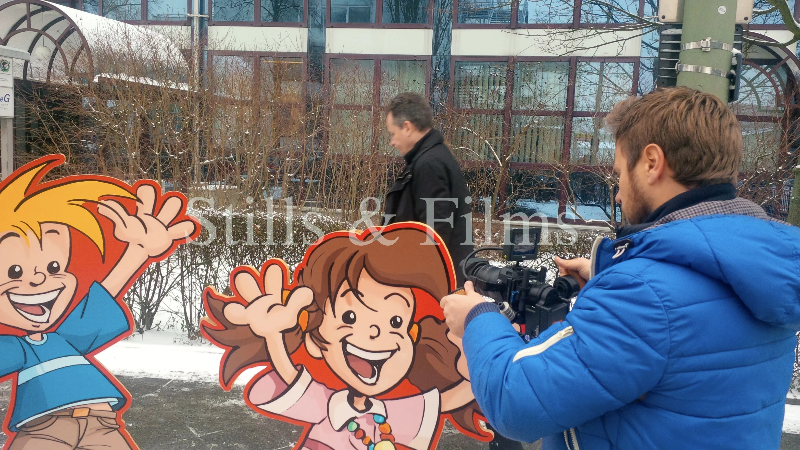 Filming in Berlin