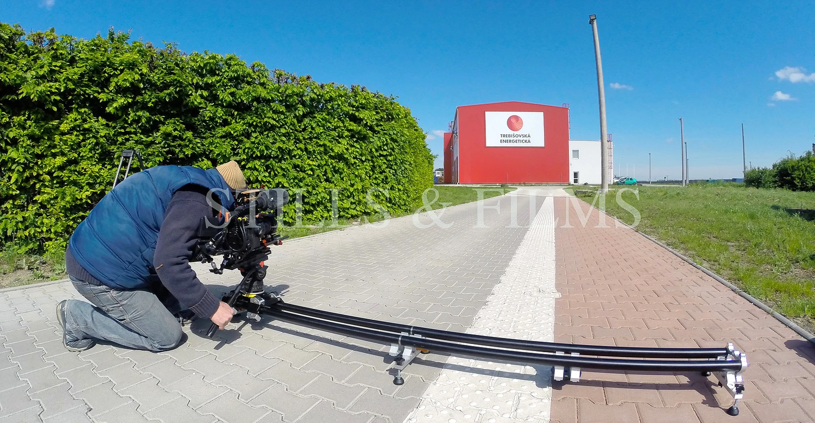 Filming in Trebisov, Slovakia