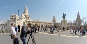 Filming b-roll for RAI