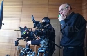 Shooting for Oracle with 2x Canon C300 Mark II. camera kits using cinema 50mm primes and 50-135mm cine zoom.