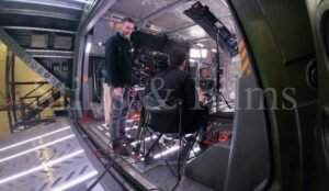 Video Production Budapest (Stills & Films) interviewing Bentley Kalu (Vannak -134) at Korda Studios