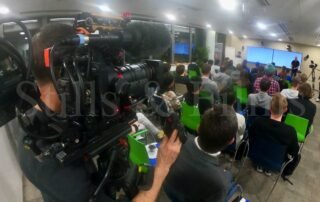 Filming at Morgan Stanley offices in Budapest