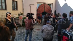 Filming behind the scenes on the Condor