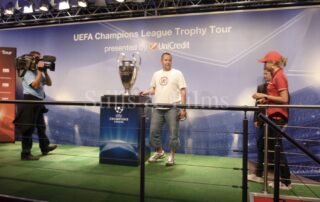 Video Crew Prague is filming a Champions League Trophy Tour event in Prague for the EUFA