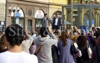 Video Crew Prague films a sports feature with Luis Figo in Prague for the UEFA