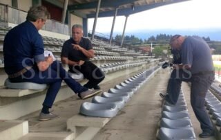 Video Crew Ljubljana filming a sports feature for the UEFA
