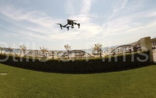 Video Crew Sofia testing it's DJI Inspire drone near the Black sea at an UEFA shoot
