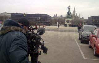 B-roll on a corporate video shoot in Vienna for Pfizer