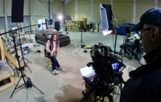 Video Crew Sofia interviewing the director of Death Race 4 near Sofia