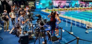Working at the FINA World Championships 2022 in Budapest