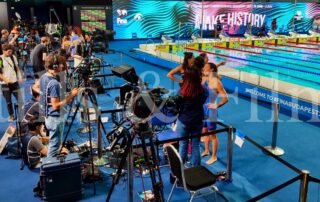 Working at the FINA World Championships 2022 in Budapest