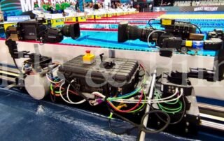Working at the FINA World Championships in Budapest