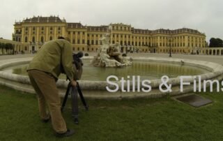 Filming at Schonbrunn Castle