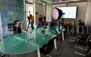 Interview set-up at the GREGOR MENDEL INSTITUTE in Vienna