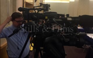 Video Crew Frankfurt camera crews filming a conference in Frankfurt for a US production