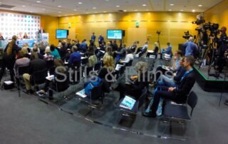 Filming for Healthcast at the Austrian Center in Vienna