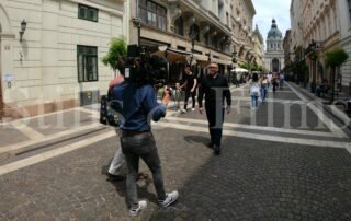 Filming a feature for Huawei in Budapest