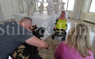 Interviewing Alison-Lapper for BBC Arts