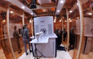 Video Crew Frankfurt cameraman filming corporate b-roll in Aachen University for a US client