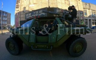 We tried the "Warhogs" on the Halo shoot at Korda studios