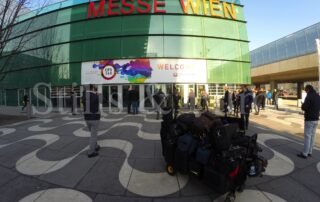 Travelling "light" for filming at the Vienna Messe