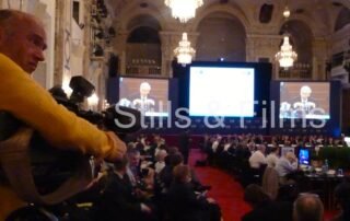 Filming an international conference at Hofburg, Vienna