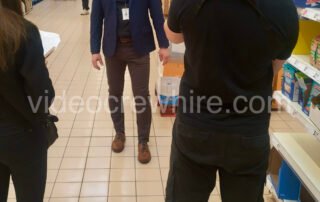 Filming in Tesco, Poprad, Slovakia. January 2025
