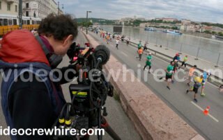Filming the EU Run for the European Parliament in Budapest, Hungary. Mid May 2025