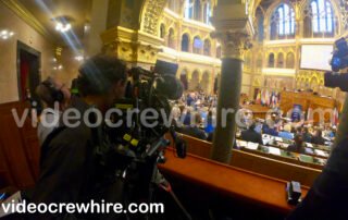 We were filming the visit of Roberta Metsola, president of the European Parliament in Budapest, Hungary. Mid May 2025