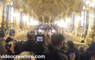 We were filming the visit of Roberta Metsola, president of the European Parliament in Budapest, Hungary. Mid May 2025