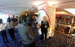 Our Munich based video crew filming Coca Cola’s All Hands Meeting