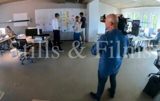Our Munich based video crew working on a remote video production for a Swedish client