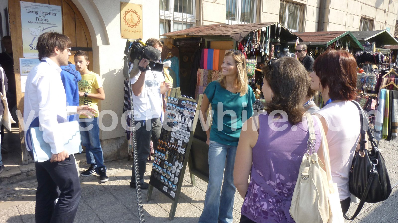 Filming in Sarajevo for RAI 2