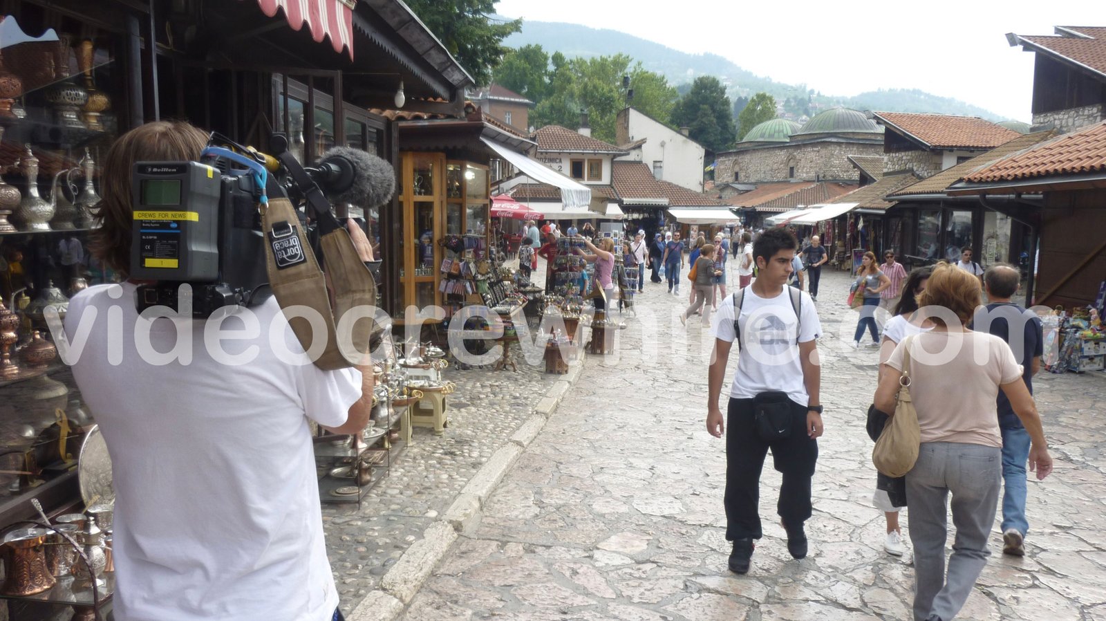 Filming in Sarajevo for RAI 3