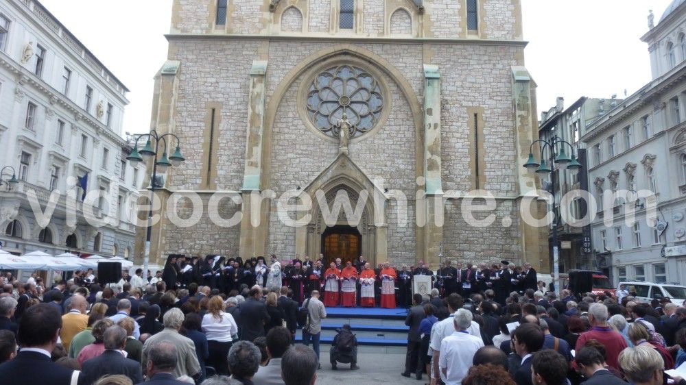 Filming in Sarajevo for RAI